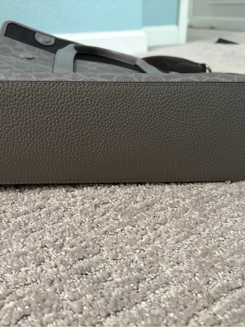 Coach Unisex Signature Briefcase in Grey